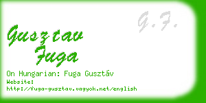 gusztav fuga business card